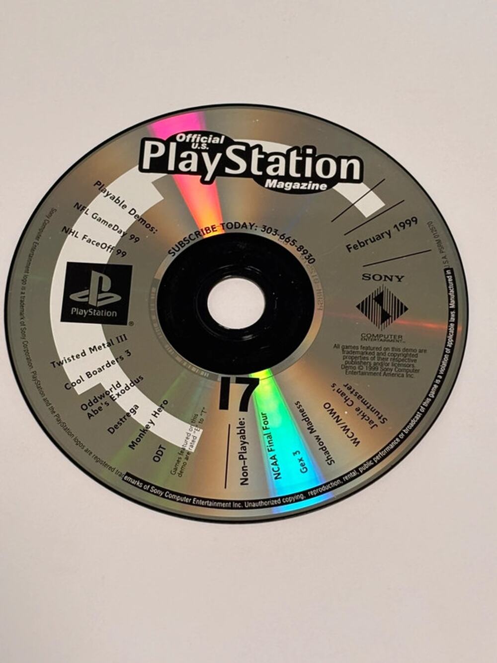 Official U.S. PlayStation Magazine Demo Disc February 1999 PlayStation Video